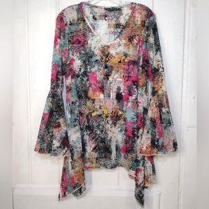 Dor Dor Couture Multicolor Sheer Cover Up Size (M)